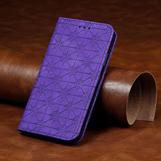Coque Portefeuille Livre Cuir Etui Clapet L17 pour Huawei Y7p Violet