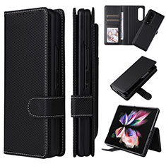 Coque Portefeuille Livre Cuir Etui Clapet L17Z pour Samsung Galaxy Z Fold3 5G Noir