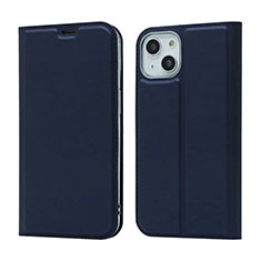 Coque Portefeuille Livre Cuir Etui Clapet L18 pour Apple iPhone 13 Bleu