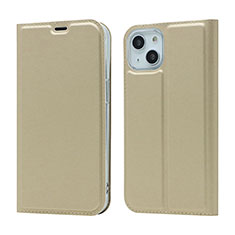 Coque Portefeuille Livre Cuir Etui Clapet L18 pour Apple iPhone 13 Mini Or