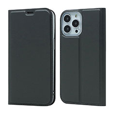 Coque Portefeuille Livre Cuir Etui Clapet L18 pour Apple iPhone 15 Pro Max Noir