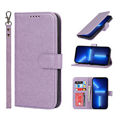 Coque Portefeuille Livre Cuir Etui Clapet L19 pour Apple iPhone 13 Pro Violet