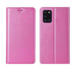 Coque Portefeuille Livre Cuir Etui Clapet L19 pour Samsung Galaxy A31 Rose