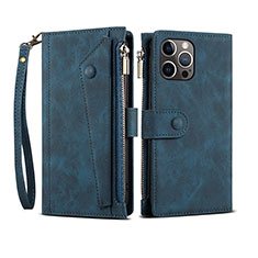 Coque Portefeuille Livre Cuir Etui Clapet L20 pour Apple iPhone 14 Pro Bleu