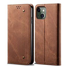 Coque Portefeuille Livre Cuir Etui Clapet L21 pour Apple iPhone 13 Mini Marron