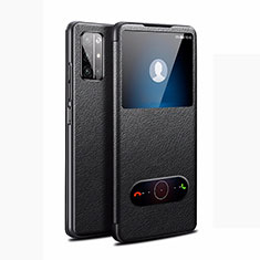 Coque Portefeuille Livre Cuir Etui Clapet L21 pour Huawei Honor 30S Noir