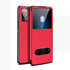 Coque Portefeuille Livre Cuir Etui Clapet L21 pour Huawei Honor 30S Rouge