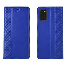 Coque Portefeuille Livre Cuir Etui Clapet L21 pour Samsung Galaxy A41 Bleu