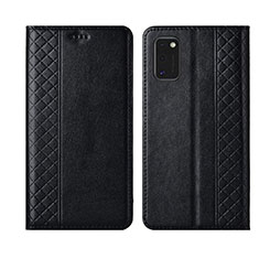 Coque Portefeuille Livre Cuir Etui Clapet L21 pour Samsung Galaxy A41 Noir