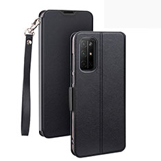 Coque Portefeuille Livre Cuir Etui Clapet L22 pour Huawei Honor 30S Noir