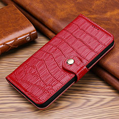 Coque Portefeuille Livre Cuir Etui Clapet L24 pour Apple iPhone 13 Mini Rouge