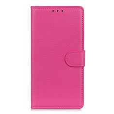 Coque Portefeuille Livre Cuir Etui Clapet L24 pour Realme C11 Rose Rouge