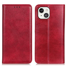 Coque Portefeuille Livre Cuir Etui Clapet L25 pour Apple iPhone 13 Mini Rouge