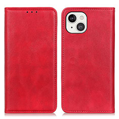 Coque Portefeuille Livre Cuir Etui Clapet L26 pour Apple iPhone 13 Mini Rouge