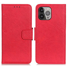 Coque Portefeuille Livre Cuir Etui Clapet L27 pour Apple iPhone 13 Pro Rouge