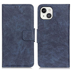 Coque Portefeuille Livre Cuir Etui Clapet L27 pour Apple iPhone 14 Bleu