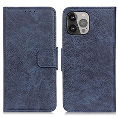 Coque Portefeuille Livre Cuir Etui Clapet L27 pour Apple iPhone 14 Pro Max Bleu