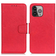 Coque Portefeuille Livre Cuir Etui Clapet L27 pour Apple iPhone 14 Pro Max Rouge