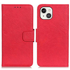 Coque Portefeuille Livre Cuir Etui Clapet L27 pour Apple iPhone 14 Rouge