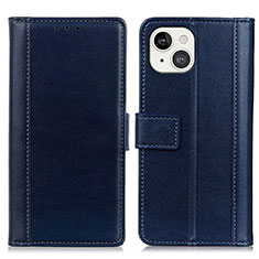 Coque Portefeuille Livre Cuir Etui Clapet L28 pour Apple iPhone 13 Bleu