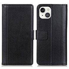 Coque Portefeuille Livre Cuir Etui Clapet L28 pour Apple iPhone 13 Mini Noir