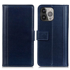 Coque Portefeuille Livre Cuir Etui Clapet L28 pour Apple iPhone 13 Pro Bleu