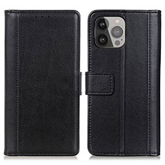 Coque Portefeuille Livre Cuir Etui Clapet L28 pour Apple iPhone 13 Pro Noir