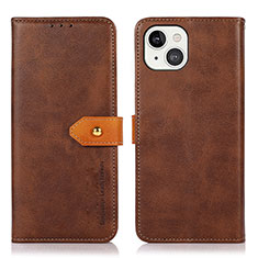 Coque Portefeuille Livre Cuir Etui Clapet L29 pour Apple iPhone 13 Marron