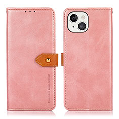 Coque Portefeuille Livre Cuir Etui Clapet L29 pour Apple iPhone 13 Mini Or Rose