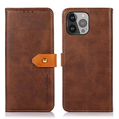 Coque Portefeuille Livre Cuir Etui Clapet L29 pour Apple iPhone 13 Pro Marron