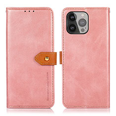 Coque Portefeuille Livre Cuir Etui Clapet L29 pour Apple iPhone 14 Pro Max Or Rose