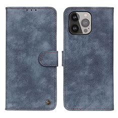 Coque Portefeuille Livre Cuir Etui Clapet L30 pour Apple iPhone 14 Pro Bleu