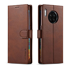 Coque Portefeuille Livre Cuir Etui Clapet LC1 pour Huawei Honor 50 Lite Marron