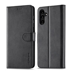 Coque Portefeuille Livre Cuir Etui Clapet LC1 pour Samsung Galaxy A14 4G Noir