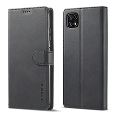 Coque Portefeuille Livre Cuir Etui Clapet LC1 pour Samsung Galaxy A22 5G Noir