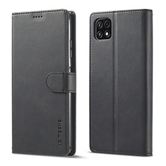Coque Portefeuille Livre Cuir Etui Clapet LC1 pour Samsung Galaxy A22s 5G Noir