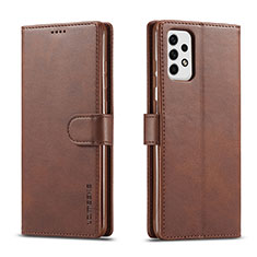 Coque Portefeuille Livre Cuir Etui Clapet LC1 pour Samsung Galaxy A23 4G Marron