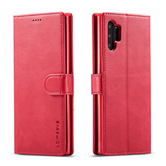 Coque Portefeuille Livre Cuir Etui Clapet LC1 pour Samsung Galaxy A32 4G Rose Rouge