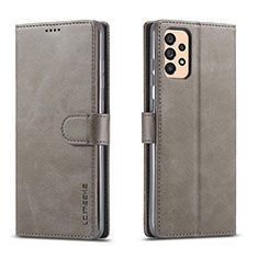 Coque Portefeuille Livre Cuir Etui Clapet LC1 pour Samsung Galaxy A33 5G Gris