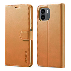 Coque Portefeuille Livre Cuir Etui Clapet LC1 pour Xiaomi Redmi A2 Plus Brun Clair