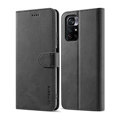 Coque Portefeuille Livre Cuir Etui Clapet LC1 pour Xiaomi Redmi Note 11 5G Noir
