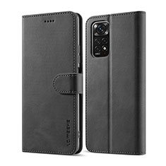 Coque Portefeuille Livre Cuir Etui Clapet LC1 pour Xiaomi Redmi Note 11 Pro 4G Noir