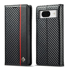 Coque Portefeuille Livre Cuir Etui Clapet LC2 pour Google Pixel 7a 5G Noir