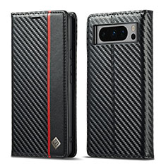 Coque Portefeuille Livre Cuir Etui Clapet LC2 pour Google Pixel 8 Pro 5G Noir