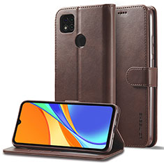 Coque Portefeuille Livre Cuir Etui Clapet LC2 pour Xiaomi Redmi 10A 4G Marron