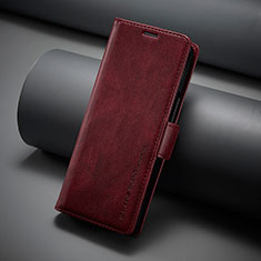 Coque Portefeuille Livre Cuir Etui Clapet LC3 pour Samsung Galaxy Z Fold5 5G Rouge