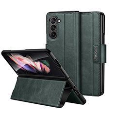 Coque Portefeuille Livre Cuir Etui Clapet LD1 pour Samsung Galaxy Z Fold5 5G Vert