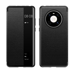 Coque Portefeuille Livre Cuir Etui Clapet LF1 pour Huawei Mate 40 Pro Noir