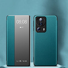 Coque Portefeuille Livre Cuir Etui Clapet LF1 pour Xiaomi Mi 12 Lite NE 5G Vert