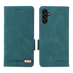 Coque Portefeuille Livre Cuir Etui Clapet LZ1 pour Samsung Galaxy A13 5G Vert